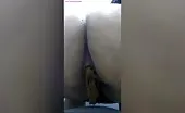 College girl shitting in doggy style
