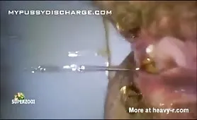 Creampied babe shitting in toilet