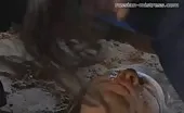 Two girls shitting on a male slave