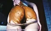 She smears poop on her entire ass