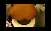 Shitting in toilet
