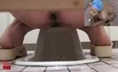 Cute girl pooping