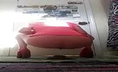 Blonde milf playing with her own shit