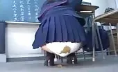 Diarheea in white panties