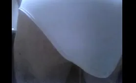 Blonde Man Shits in His Panties in the Kitchen