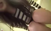 Japanese beauty pooping