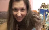 Russian girl shits a lot on bed