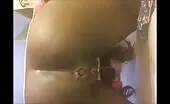 Ebony girl shitting