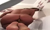 She's pooping on her sexy feet