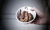 Tattooed babe eats her own shit