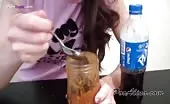 Smearing fresh crap on lovely boyfriend